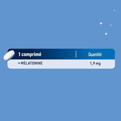 JUVAMINE Nuit Complète Mélatonine 1,9 mg Endormissement Réveils Nocturnes Programme 1 Mois 30 Comprimés Bicouche Fabrica