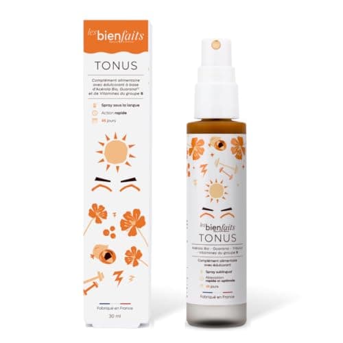 SPRAY BOOST ENERGIE | Réduit la Fatigue et Soutient les Performances | Gout Agrumes | Vitamine C, Acérola, Guarana et Pl