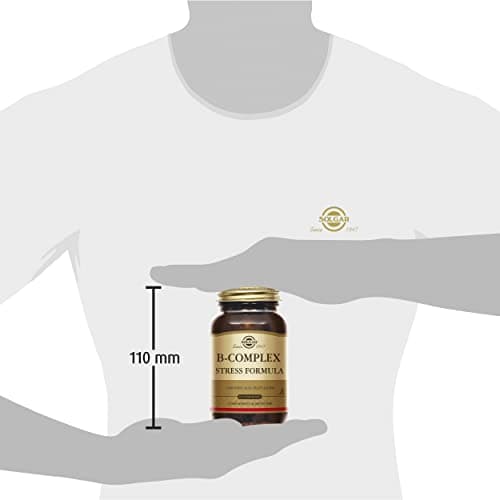 Solgar B-Complex Stress Formula - Fatigue, Système nerveux - Complexe de vitamines B (B1, B2, B3, B5, B6, B8 et B12), le