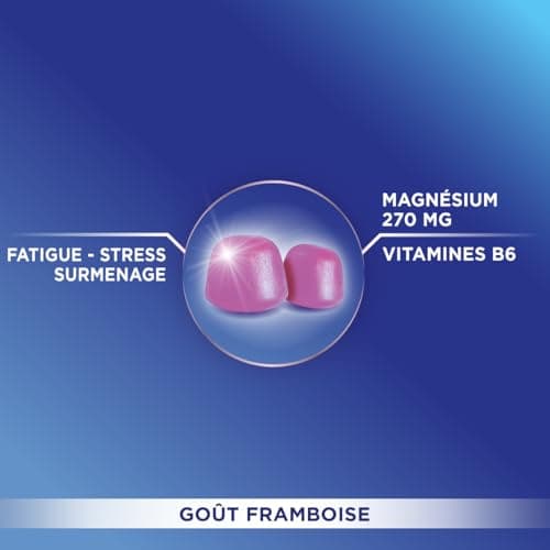 Forté Pharma - Magnésium Gummies pour Stress | Complément Alimentaire avec Magnésium, Vitamines B6 et Spiruline - Pour A