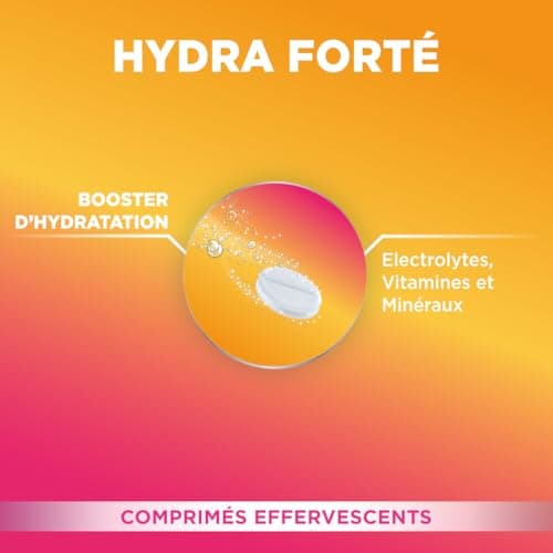 Forté Pharma - Hydra Forté Cerise - Electrolytes, Vitamines C & D, Minéraux, Magnésium | Hydratation au Sport en Chaleur