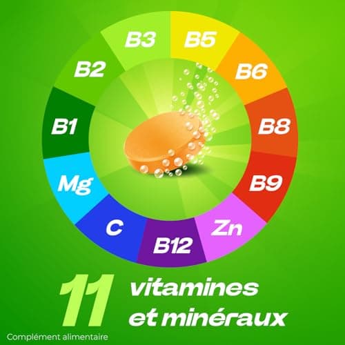 Berocca Energie Orange | Multivitamines et Minéraux | Vitamine C, B3, B5, B1, B12, Calcium, Magnésium et Zinc | Aide à r