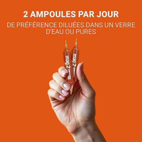 Magnésium 300 mg + Vitamine B6 + Ginseng Sibérien - Pour Fatigue et Nervosité - 30 Ampoules - Complément Alimentaire Nat
