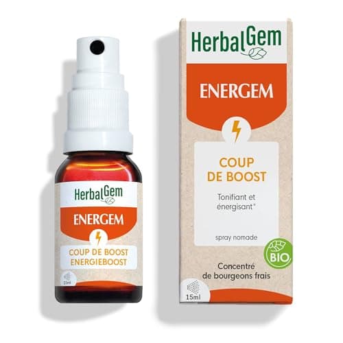 HERBALGEM - Complément Alimentaire Boîte Coup de Boost Bio 15 ml - Action Rapide pour Énergie Soutenue - Gemmothérapie C