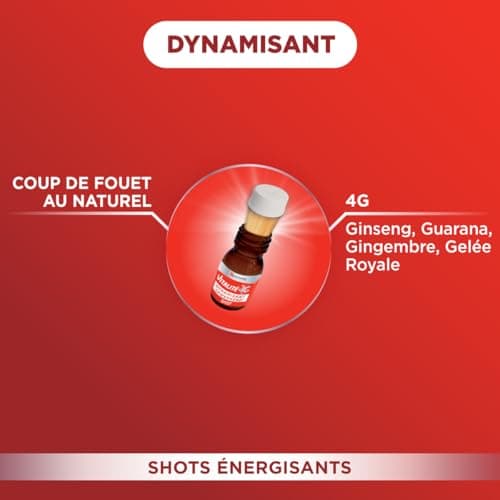 Forté Pharma Vitalité 4G Dynamisant - Booster d'Energie Immédiat pour l'Anti-Fatigue - Complément Alimentaire Ginseng Gi