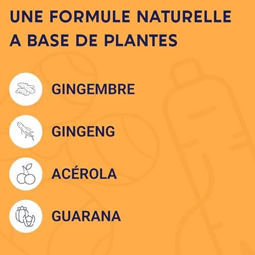 FORMULE BOOST BIO 4G Ginseng Gelée Royale Guarana Gingembre Acérola Complément Alimentaire Anti-Fatigue Immunité Énergie