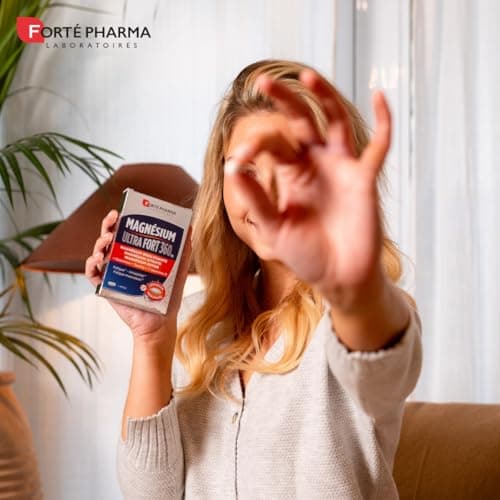 Forté Pharma Magnésium Ultra Fort 360 Complément Alimentaire Stress, Fatigue, Système Nerveux - Taurine, B12, B6, Glutam