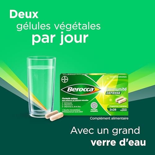 Berocca Immune Defense with Echinacea, Vitamin D, C, Zinc & Probiotics - Natural Immune Support for Women - 56 Tablets -