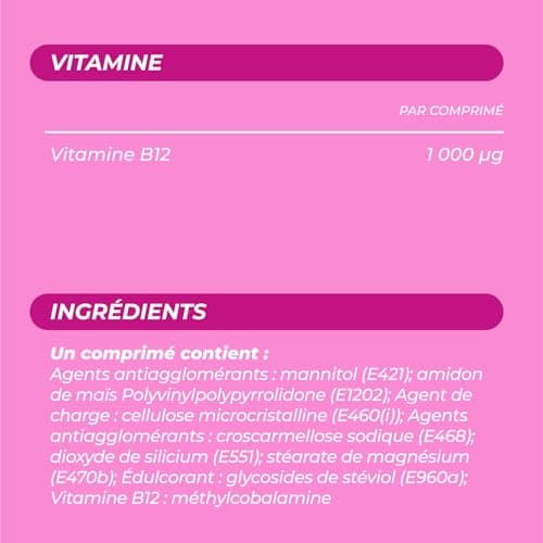 Berocca Expert Vitamine B12 Méthylcobalamine 1000 µg – Énergie, Réduction de la Fatigue, Système Nerveux & Immunitaire –