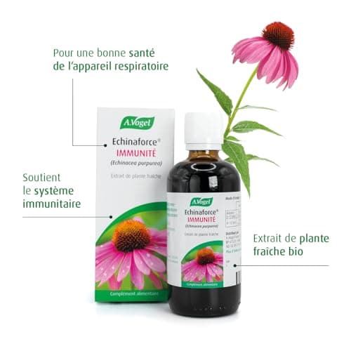 A.VOGEL Echinaforce immunité – Complément alimentaire – Améliore la résistance de l’organisme – Solution buvable – 50ml