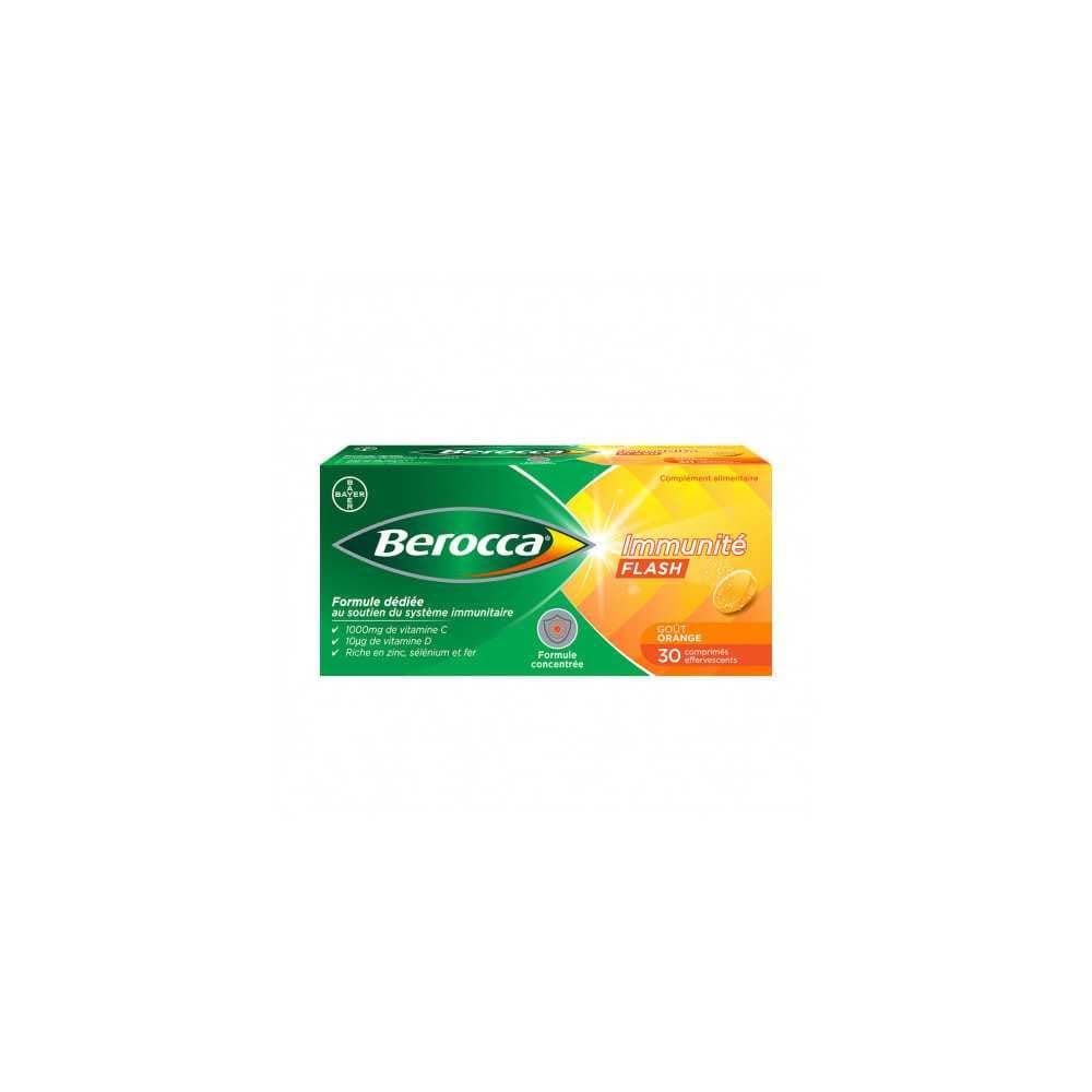 Berocca Immunité Flash Goût Orange 30 Comprimés Effervescents +[Vitamines] +[Adultes] +[Été] +[Renforcer l'immunité] +[3