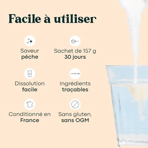 Collagène Marin Essentials by Novoma 157g, Peptides Hydrolysés 2000 DA, Peau Hydratée & Articulations Souples, 5g par jo