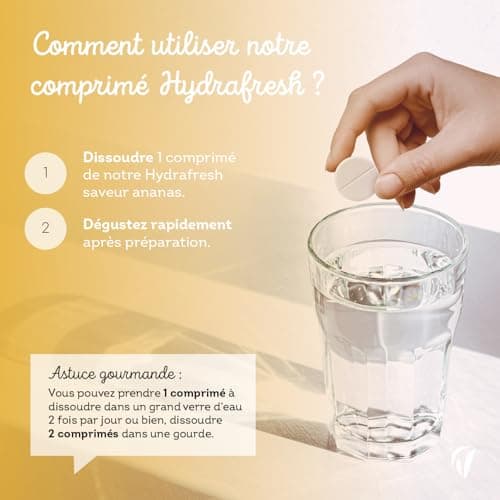 HydraFresh Pastilles Électrolytes Magnésium Énergie Ananas Complément Alimentaire France