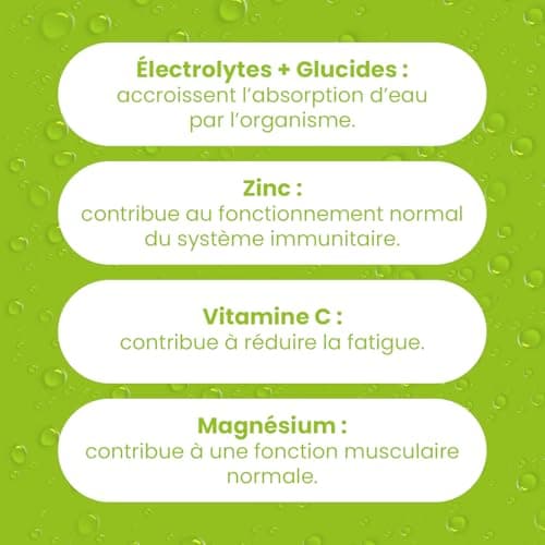 Santarome Bio Hydra'max - Booster d'hydratation et d'énergie - Riches en électrolytes - Goût Ananas Mangue - 20 pastille