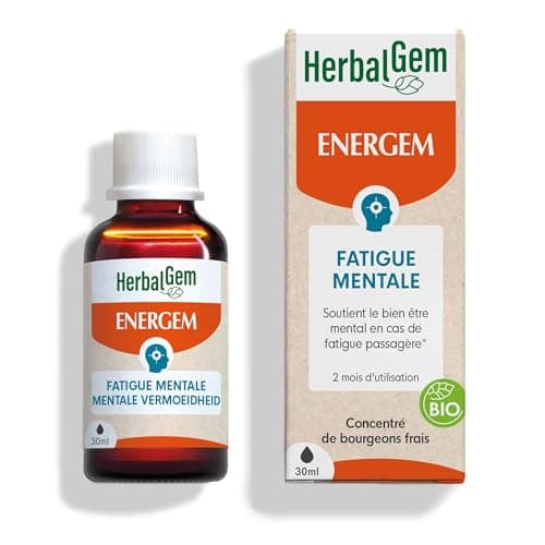 HERBALGEM - Complément Alimentaire Boîte Coup de Boost Bio 15 ml - Action Rapide pour Énergie Soutenue - Gemmothérapie C — Surcharge mentale