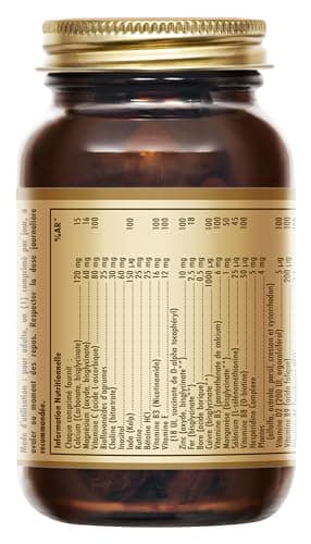 Solgar Multi I - Multivitamine Complète - Réduction de la Fatigue - Complément Alimentaire - Energie et Vitalité - Flaco