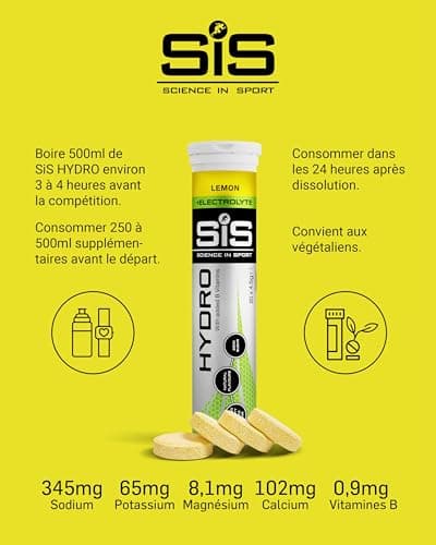 Science in Sport Hydratation Sans Sucre Électrolytes 20 Tablettes Citron & Lime Vegan Sans Gluten pour Équilibre Électro