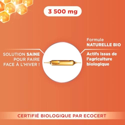 Gelée Royale Bio Forté Pharma 3500 mg Complément Alimentaire Immunité 10 Ampoules - Cure 10 Jours