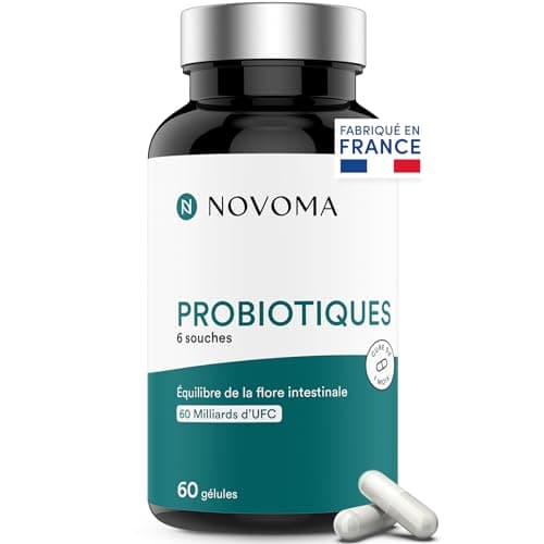 Probiotique Flore Intestinale Lactobacillus Gasseri + Rhamnosus + Bifidobacterium, 20 Milliards UFC/Jour, 30 Gélules Veg — Probiotiques - Novoma