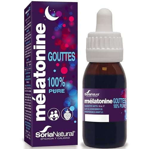 Melatonine Gouttes Sommeil Adulte et Enfant Rapidement Pour Dormir profondément - 50ml - Alternative au Spray et Gummies