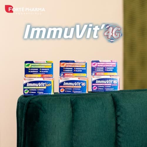 Forté Pharma - Complément Alimentaire Immunité et Vitalité 12 Vitamines, 7 Minéraux et 4 Ferments - 30 Comprimés Tri-cou