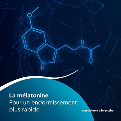 EuphytoseNuit Mélatonine 1mg Complément Alimentaire pour Endormissement Rapide & Sommeil de Qualité - 3 Packs de 30 Comp