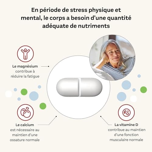 Doppelherz aktiv Magnésium+Calcium+D3, complément alimentaire pour une fonction musculaire et osseuse optimale, 120 comp