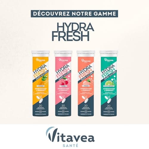 HydraFresh Pastilles Électrolytes Magnésium Énergie Ananas Complément Alimentaire France