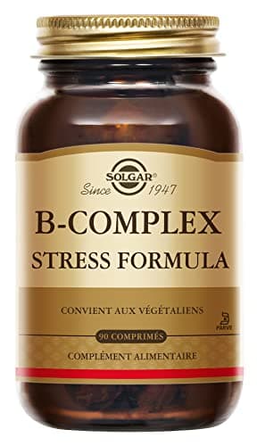 Solgar B-Complex Stress Formula - Fatigue, Système nerveux - Complexe de vitamines B (B1, B2, B3, B5, B6, B8 et B12), le