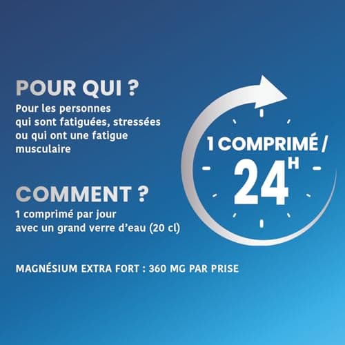 Santarome Magné Marin 360 Extra Fort 45 Comprimés - Comprimes pour Adultes - Sou soulagement - Prandial - Formule renfor