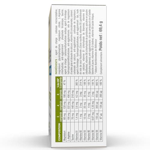 D-STRESS COMPRIMÉS 80 COMPRIMÉS | Magnésium de 3ème Génération + Taurine + Arginine + Vitamines B |Réduit le Stress et F