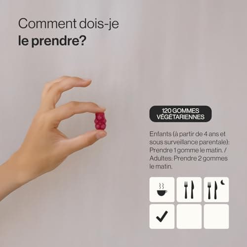 Zenement Multivitamines et Minéraux pour Enfants et Adultes 120 Gummies - 13 Vitamines & Minéraux | Végétarien, Sans Glu