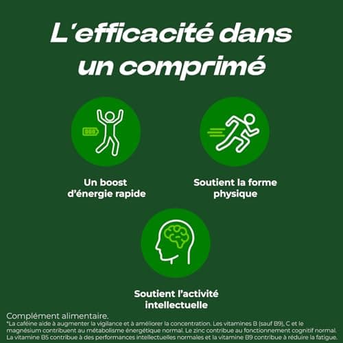 Berocca® Boost - Coup de fouet - Réduit la Fatigue - Vitamine B12, Guarana, Caféine, Vitamine C et Magnésium - Goût Acér
