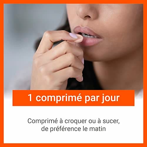 VITASCORBOL Complément Alimentaire Vitamine C Acérola 100% Naturelle Fatigue Immunité Programme 30 Jours 30 Comprimes Lo