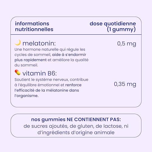 Mélatonine pour Enfants & Vitamine B6 - Jelly Pills Véganes 70 Gummies - Sans Sucres Ajoutés - Goût Fruits Rougesésean