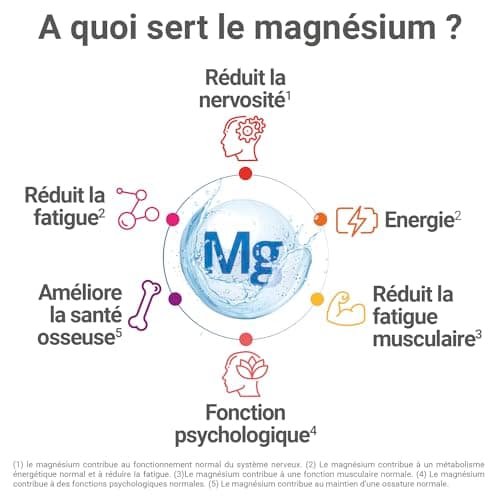 Magnésium vitamine B6 et B12 anti-nervosité MAG 2-24H - Complément alimentaire - 3,5 mois - 100 comprimés libération pro