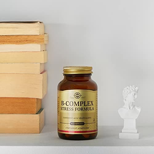Solgar B-Complex Stress Formula - Fatigue, Système nerveux - Complexe de vitamines B (B1, B2, B3, B5, B6, B8 et B12), le