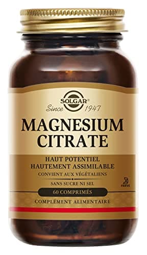 Solgar B-Complex Stress Formula - Fatigue, Système nerveux - Complexe de vitamines B (B1, B2, B3, B5, B6, B8 et B12), le — Magnésium Citrate