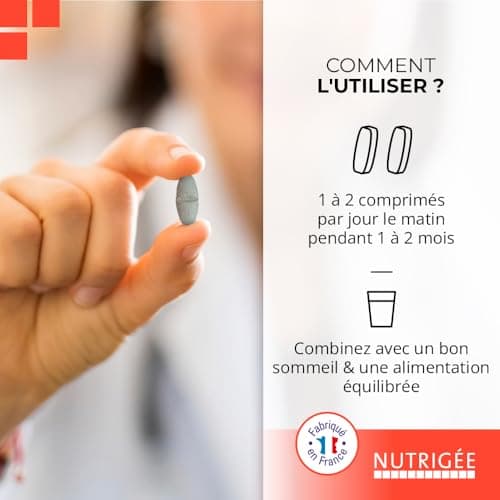 NUTRIGÉE Neuro Tonic Fort Stimule la Mémoire et les Fonctions Cérébrales - 60 Comprimés - Programme de 30 à 60 Jours - F