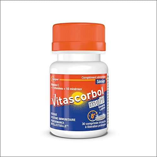 VITASCORBOL - Complément alimentaire pour seniors - Vitamine C - Fatigue, système immunitaire - Programme 30 jours - 30