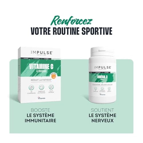 Vitamine C 1000mg à Croquer - Antioxydant Puissant, Anti-Fatigue, Immunité & Énergie - Complément alimentaire Sport & Bi