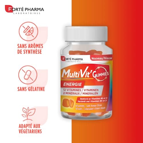 Forté Pharma - Multivitamin Gummies pour Immunité et Energie | Gummies MultiVitamines pour Adultes et Enfants dès 4 ans