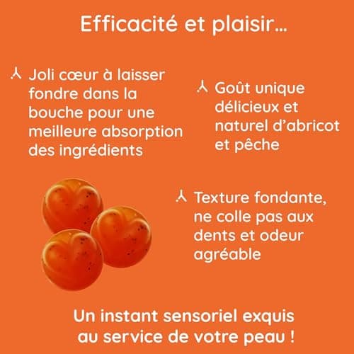 Lonody Gummies pour Peau Visage Anti Ride Visage Antioxydant Hyaluronique Collagène Vegan Sans Sucre France