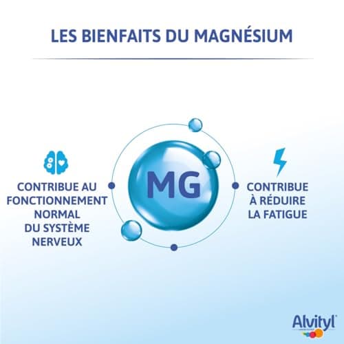 Alvityl Magnésium Gummies Abricot - Vitamine B6 – Sans Sucre - Aide à réduire la fatigue - Favorise l’équilibre nerveux