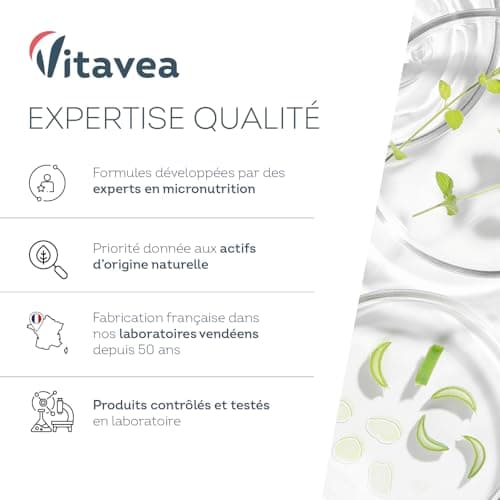 Vitavea Acide Hyaluronique Pur 400 mg Vegan - Anti-Âge & Hydratation Profonde - Formule à Haute Absorption - 60 Comprimé