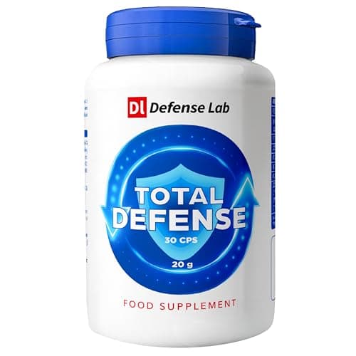 TOTAL DEFENSE Immunité Adulte Complément Alimentaire Defense Immunitaire avec Échinacée, Lactoferrine, Betaglucans, Zinc