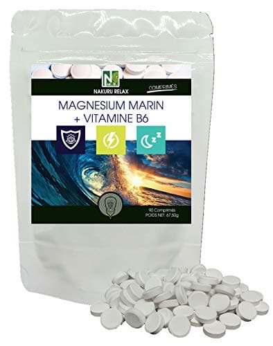 NAKURU Magnésium Marin & Vitamine B6 Gamme Relax Fabriqué en France (90 Comprimés 750mg)