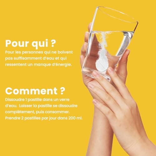 Santarome Bio Hydra'max - Booster d'hydratation et d'énergie - Riches en électrolytes - Goût Ananas Mangue - 20 pastille