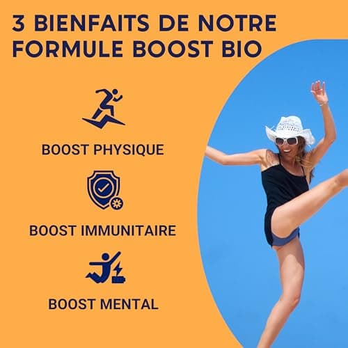 FORMULE BOOST BIO 4G Ginseng Gelée Royale Guarana Gingembre Acérola Complément Alimentaire Anti-Fatigue Immunité Énergie