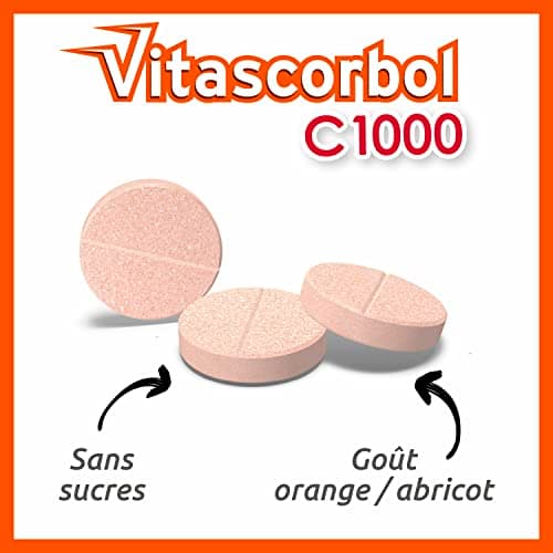 VITASCORBOL - Complément alimentaire vitamine C 1000 mg - Fatigue et système immunitaire - Lot de 3

VITASCORBOL - Compl